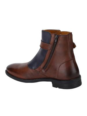 tan Leather high ankle boots - 15616499 - Standard Image - 2