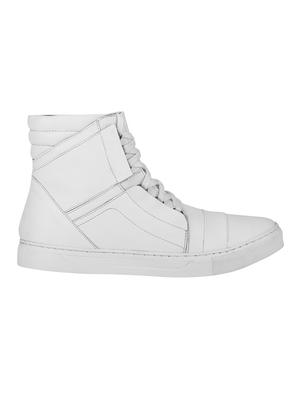 white Leather lace up sneakers - 15616502 - Standard Image - 2