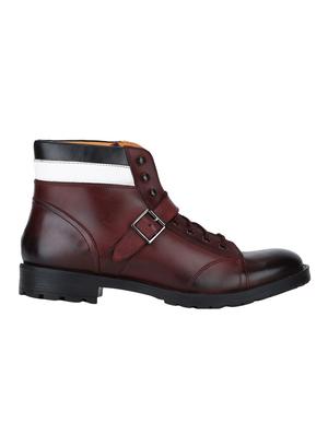 brown Leather high ankle boots - 15616506 - Standard Image - 2