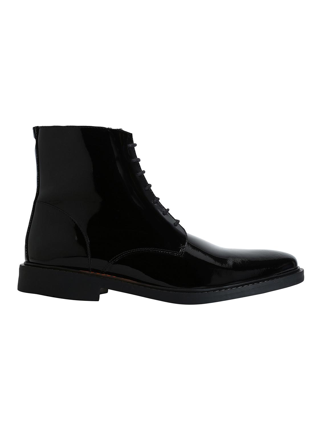 black Patent Leather high ankle boots - 15616507 - Zoom Image - 2