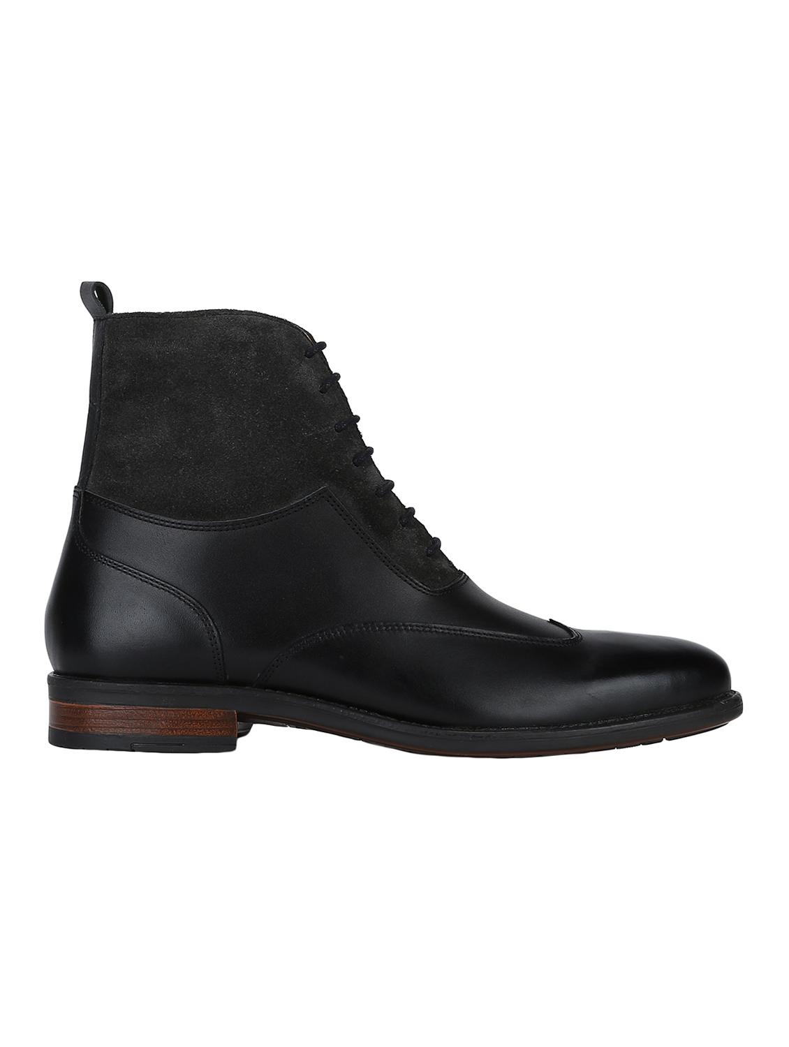 black Leather high ankle boots - 15616509 - Zoom Image - 2