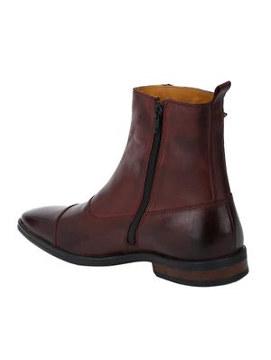 brown Leather slip on boots - 15616514 - Standard Image - 2
