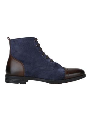navy Suede high ankle boots - 15616516 - Standard Image - 2