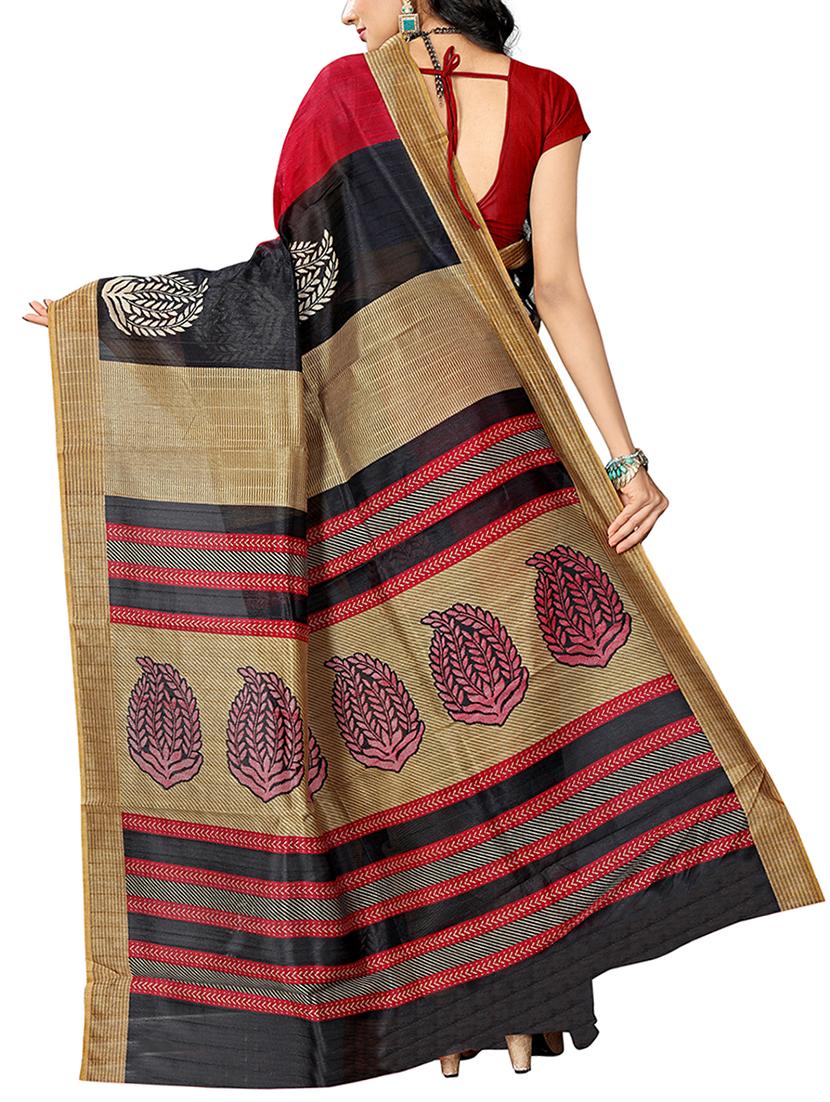 all over printed bhagalpuri saree with blouse - 15616574 - Zoom Image - 2