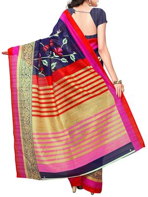 kalamkari printed bhagalpuri saree with blouse - 15616596 - Standard Image - 2