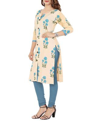 Printed straight kurta - 15616632 - Standard Image - 2