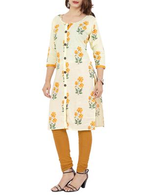 Printed straight kurta - 15616633 - Standard Image - 2