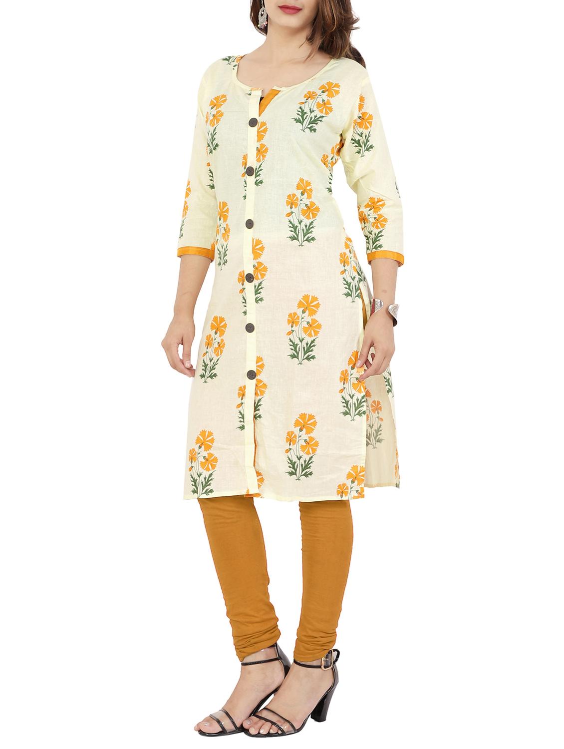 Printed straight kurta - 15616633 - Zoom Image - 2