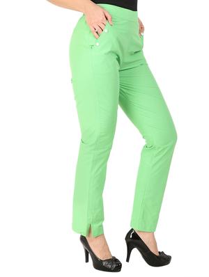 high waist flat front trouser - 15616738 - Standard Image - 2