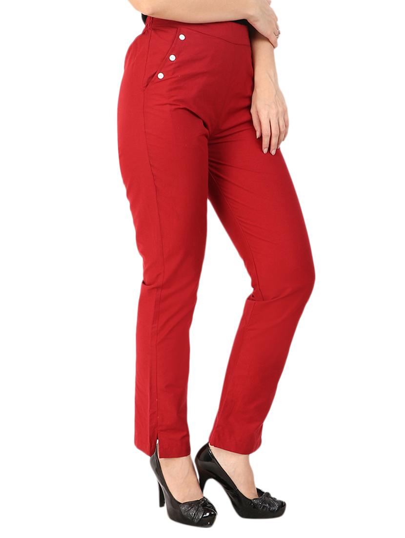 high waist flat front trouser - 15616739 - Zoom Image - 2