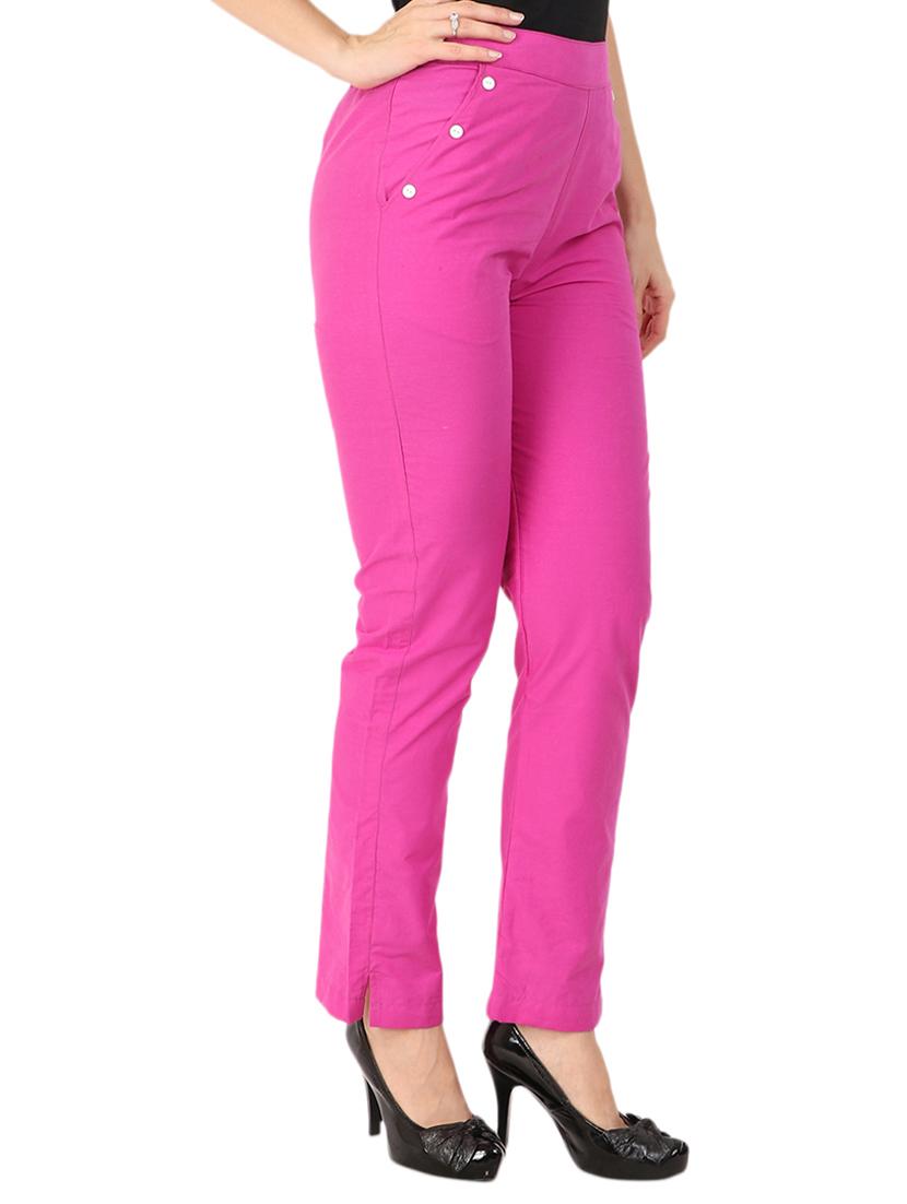 high waist flat front trouser - 15616743 - Zoom Image - 2