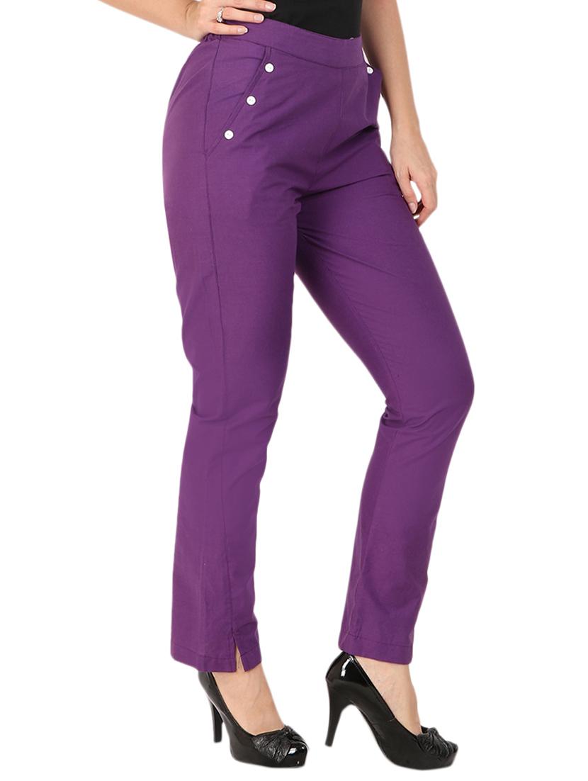 high waist flat front trouser - 15616744 - Zoom Image - 2
