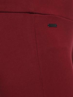 maroon solid high rise jegging - 15616871 - Standard Image - 5