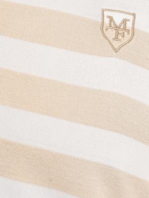 beige cotton blend polo t-shirt - 15619662 - Standard Image - 5