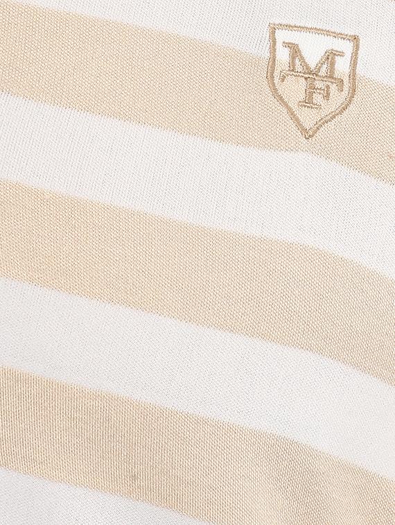 beige cotton blend polo t-shirt - 15619662 - Zoom Image - 5