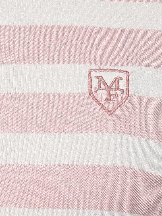 pink cotton blend polo t-shirt - 15619664 - Zoom Image - 5