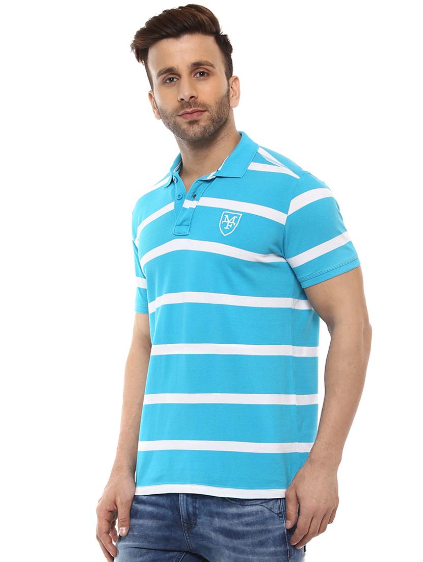 blue cotton polo t-shirt - 15619665 - Zoom Image - 2