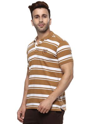brown cotton polo t-shirt - 15619666 - Standard Image - 2