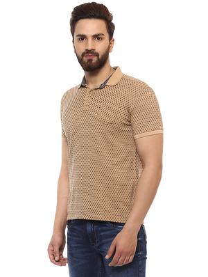 brown cotton all over print t-shirt - 15619667 - Standard Image - 2