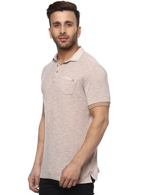 beige cotton pocket t-shirt - 15619669 - Standard Image - 2