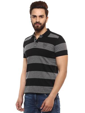 grey cotton polo t-shirt - 15619674 - Standard Image - 2