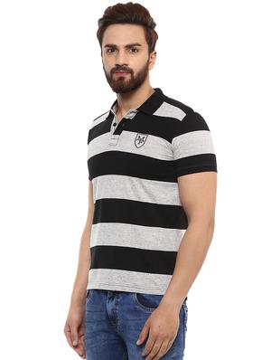 grey cotton polo t-shirt - 15619675 - Standard Image - 2