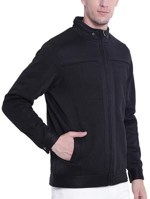 black nylon casual jacket - 15619877 - Standard Image - 2