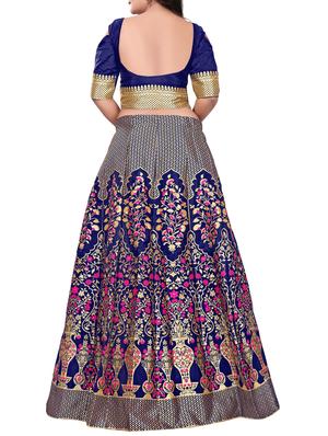 banarasi panelled lehenga set - 15619983 - Standard Image - 2