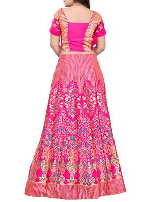 Banarasi panelled lehenga set - 15619984 - Standard Image - 2