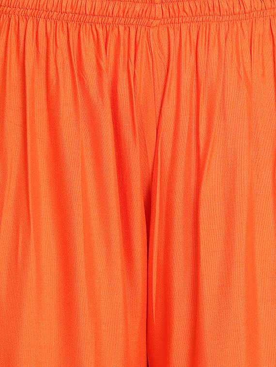 Solid flared palazzo - 15620005 - Zoom Image - 5