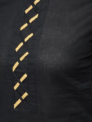criss-cross bell sleeves straight kurta - 15620260 - Standard Image - 5