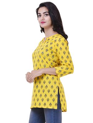 Printed straight kurti - 15620361 - Standard Image - 2
