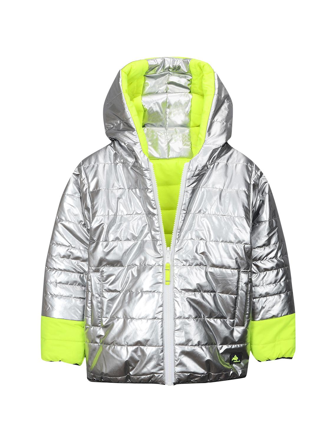 multi colored polyester reversible quilted jacket - 15620465 - Zoom Image - 2