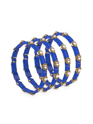 blue brass bangle - 15620502 - Standard Image - 2
