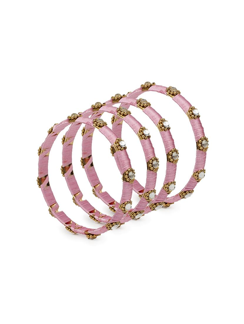 pink brass bangle - 15620503 - Zoom Image - 2