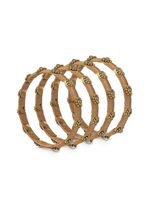 gold brass bangle - 15620506 - Standard Image - 2
