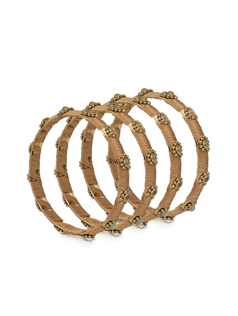 gold brass bangle - 15620506 - Zoom Image - 2