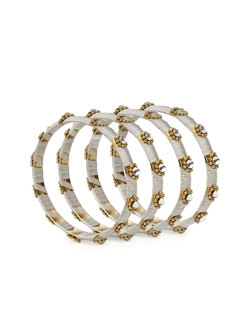grey brass bangle - 15620507 - Zoom Image - 2