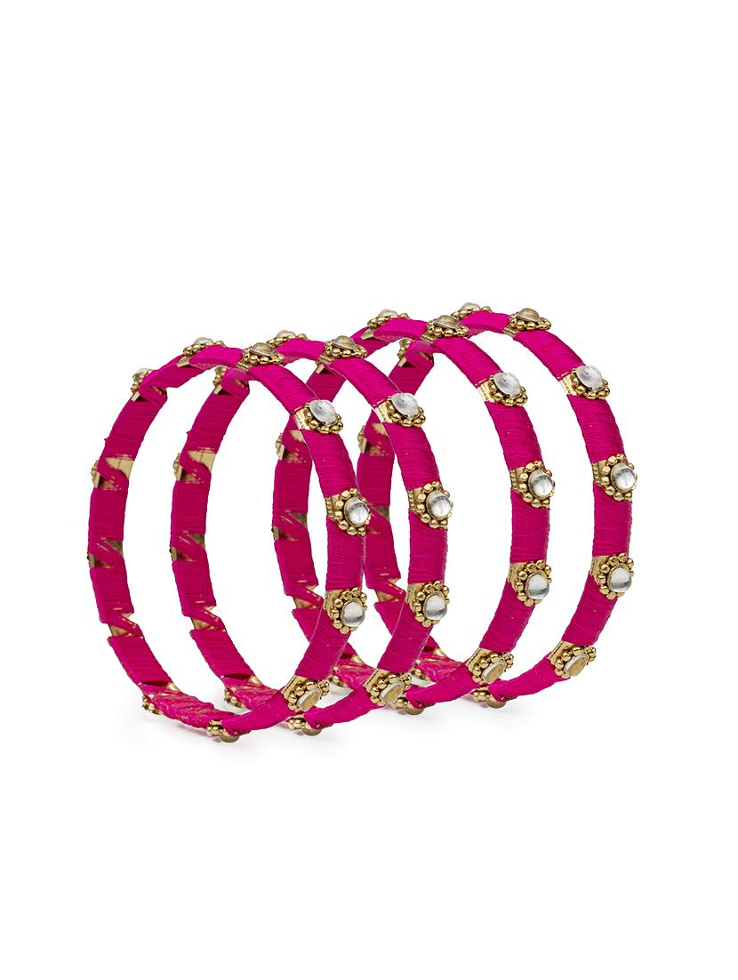 pink brass bangle - 15620509 - Zoom Image - 2