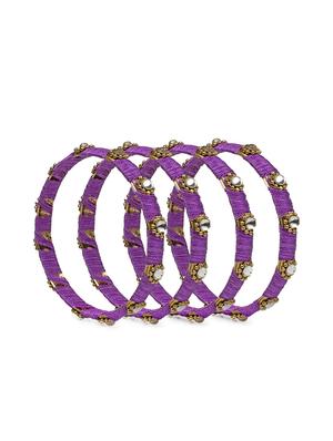 purple brass bangle - 15620512 - Standard Image - 2
