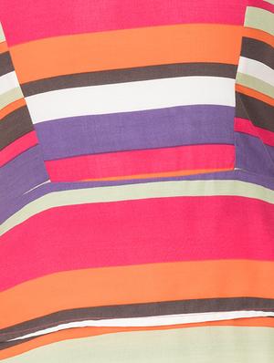 tiered striped a-line dress - 15620615 - Standard Image - 5
