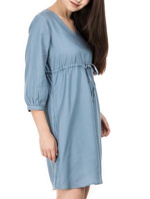 drawstring detail a-line dress - 15620616 - Standard Image - 2