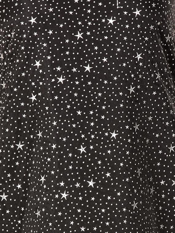scoop neck star print s-line dress - 15620617 - Zoom Image - 5
