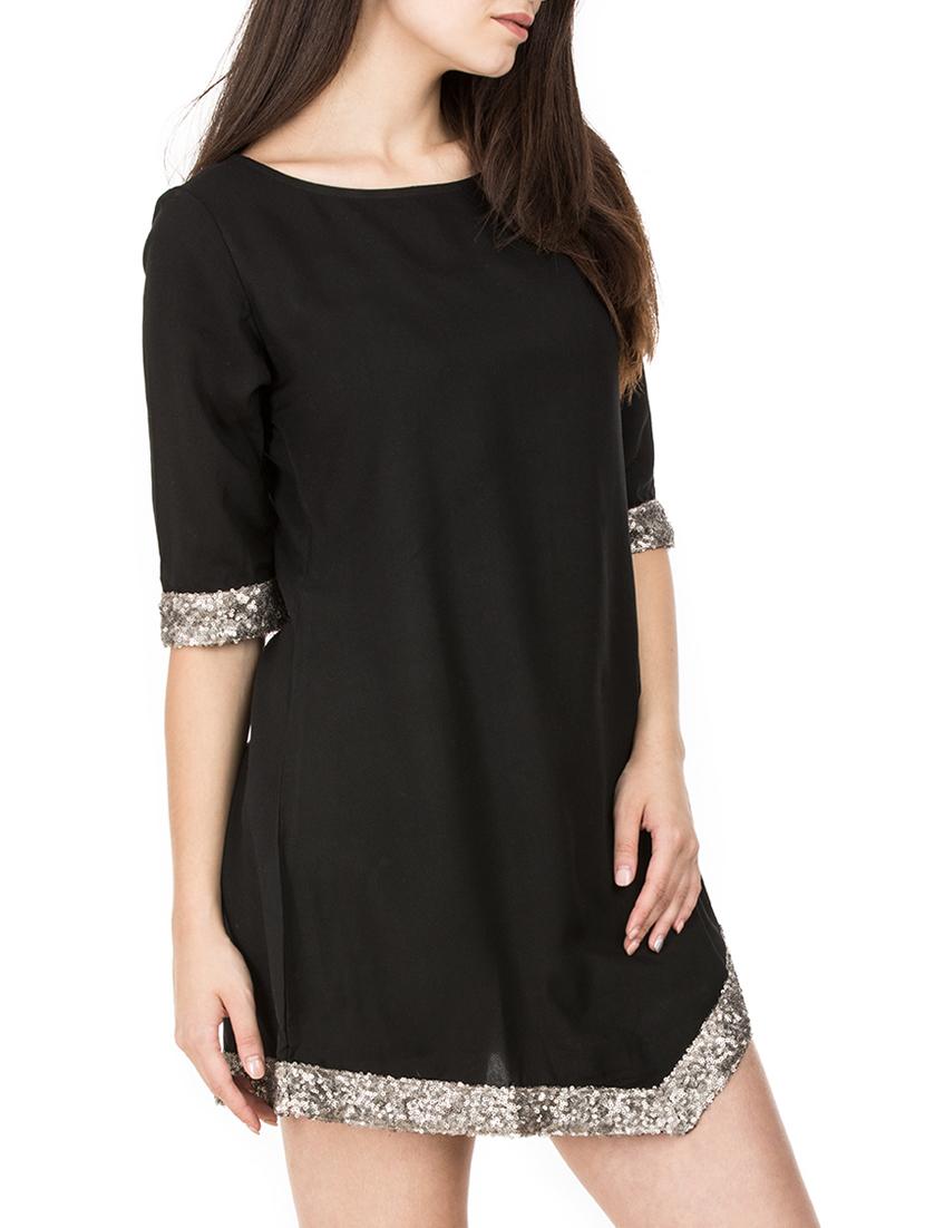 sequined detail edge asymmetric dress - 15620619 - Zoom Image - 2