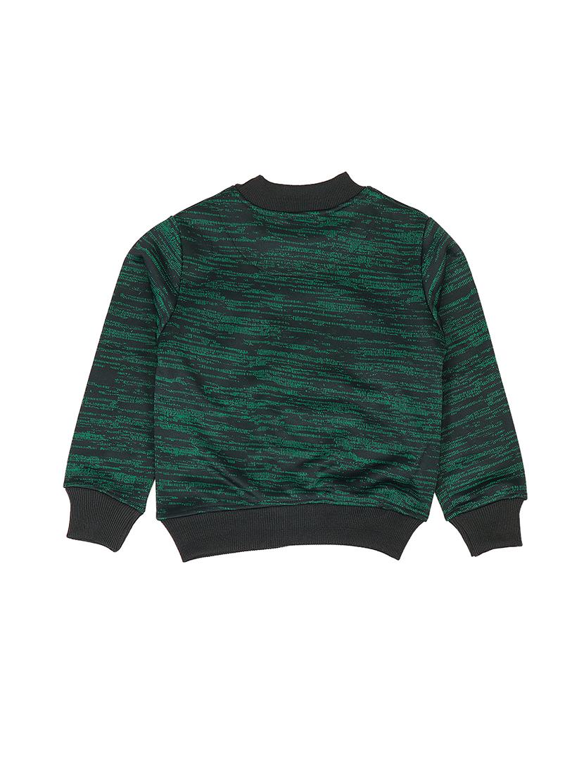 green cotton sweatshirt - 15620626 - Zoom Image - 2