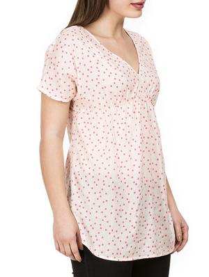 v neck gathered detail top - 15620631 - Standard Image - 2
