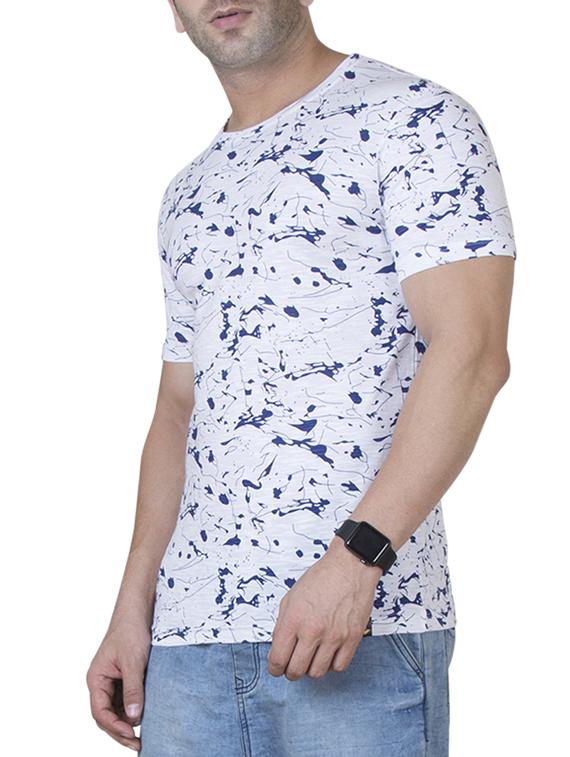 white cotton all over print t-shirt - 15620663 - Zoom Image - 2