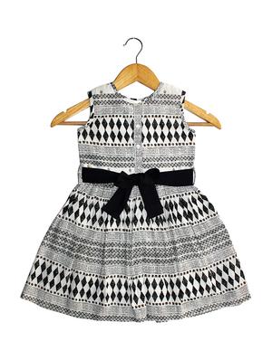 black cotton frock - 15620716 - Standard Image - 2