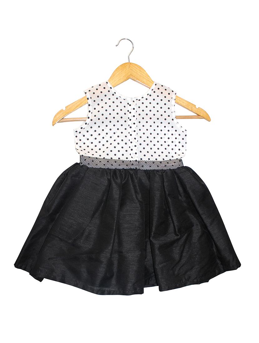 black cotton blend frock - 15620717 - Zoom Image - 2