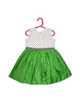 green cotton blend frock - 15620718 - Standard Image - 2